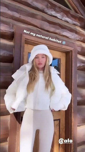 QuickClipsHQ - Christmas With Snow Angel Candice Swanepoel For ALO #candiceswanepoel #shorts #xmas