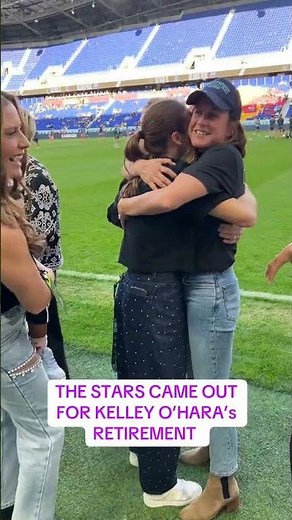 ✨ Stars Came Out for Kelley O'Hara's Retirement | #CelebrityRow #USWNT #GothamFC