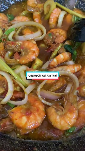 Udang Masak Sambal Cili Api Ala Thai🦐 . #masakdirumah #laukkampung #masakapaharini #udangsambal #sambaludang #makananviral #fyppppppppppppppppppppppp #fypシ゚viral