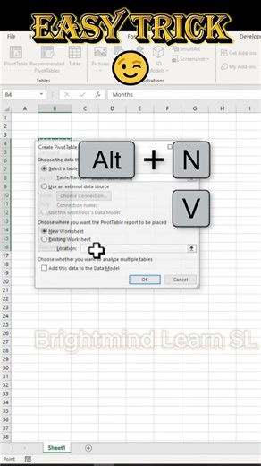 Easy trick 😉 #brightmindlearnsl #excel #everyone