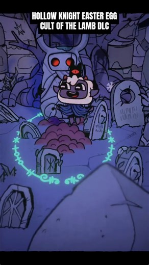 Hollow Knight Easter Egg Cult Of The Lamb DLC #shorts #gaming #hollowknight