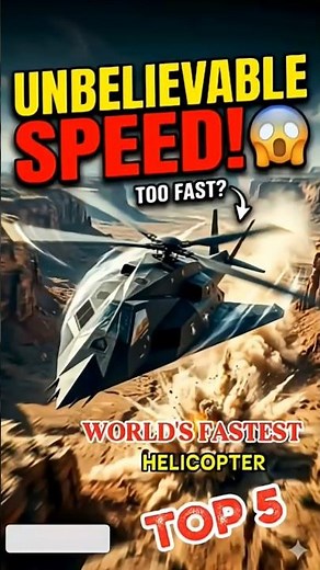 Top 5 Fastest Military Helicopters In The World ⚡ (Speed Comparison)