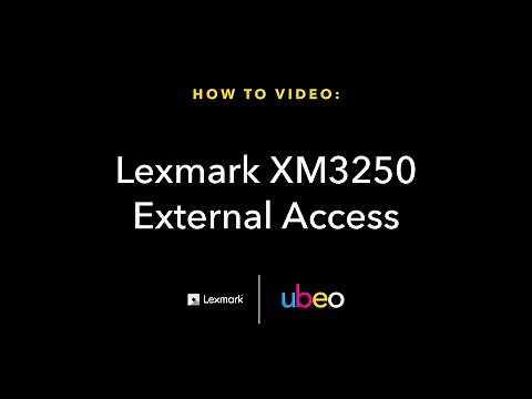 Lexmark XM3250 External Access