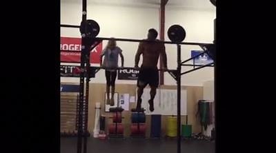 A muscle-up challenge with Rich Froning and a CrossFit Shift kids athlete. | CrossFit