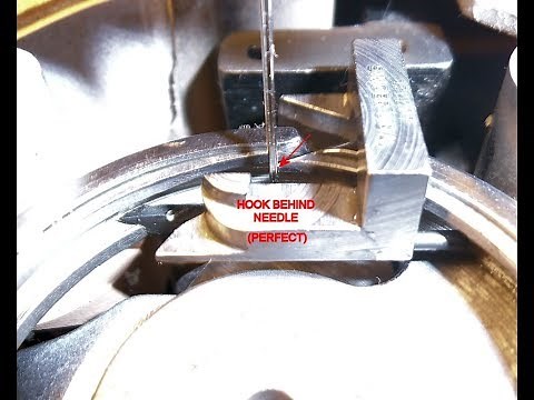 SINGER MODEL 404 RESTORE SERIES Pt. 26b TEST HOOK TIMING & RESET IF NEEDED