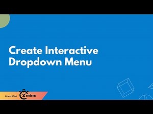 Create Interactive Dropdown Menu for Wireframes