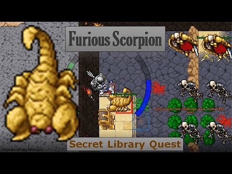 339 RP vs. Furious Scorpion (The Secret Library Quest) - TIBIAbySEB #28