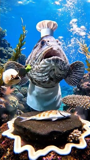 Fish Cooking Fish?! | Hyper Realistic Underwater #shortvideo #funny #shorts