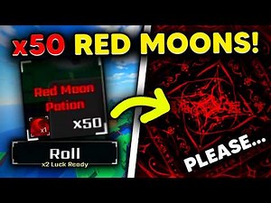 I Used 50 NEW 'RED MOON' POTIONS For NEW '赤月の破片' AURA! | Sol's RNG
