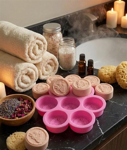 Round Custom Silicone Soap Mold, Personalized Logo, Resin Mold, Flat Disc Epoxy Mold, Concrete Casting Mold, DIY Craft, Cylinder Candle Mold - Etsy