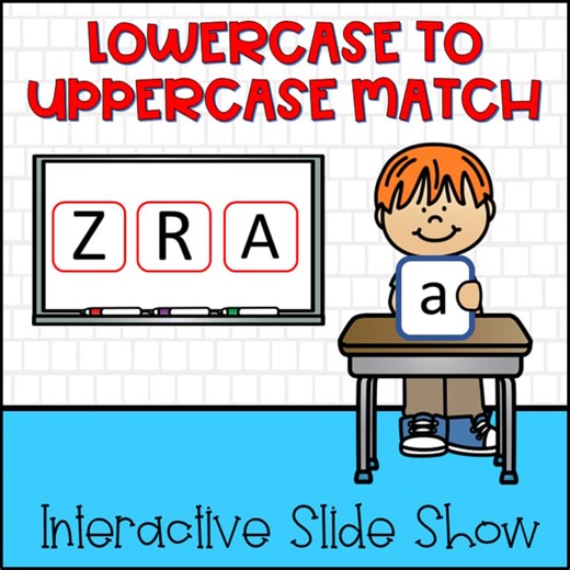 Lowercase to Uppercase Match | Interactive PowerPoint Slide Show