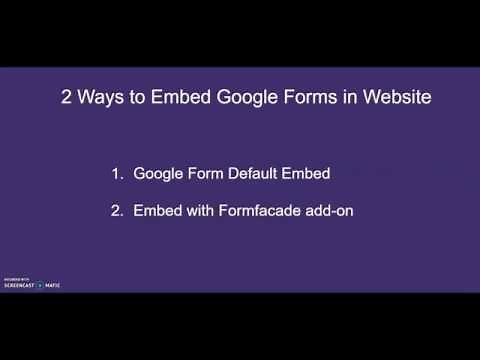 Embed Google Forms in your website | without iframe | without Google branding