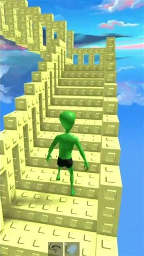 Alien from Area 51 plays Roblox Infinite Stairs #roblox #shorts