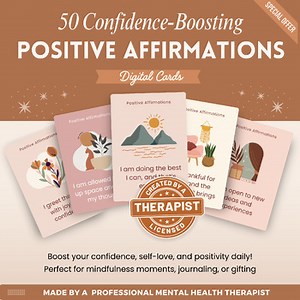 Positive Affirmation Cards | Daily Affirmations | Self Love | Gratitude