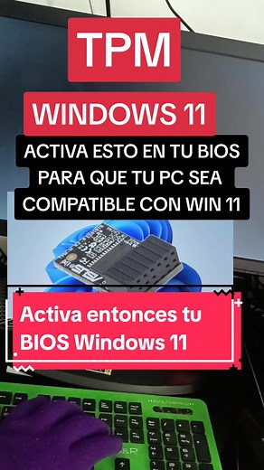 Activar TPM y Arranque Seguro en BIOS para Windows 11