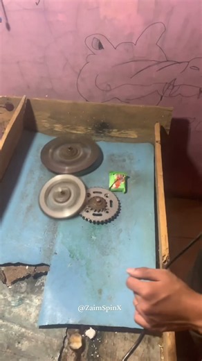 Homemade Beyblade Battle🔥 #shorts