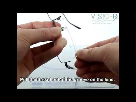 Change Thread on Semi Rimless Glasses - Glasses Repair.