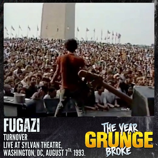 FUGAZI - Turnover - Live at the Sylvan Theatre, Washington, DC, Aug 7th, 1993. FUGAZI IS NOT GRUNGE! | The YEAR Grunge BROKE