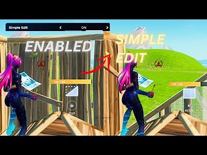 ✅ Improve Your Edits FAST! 🔥 How to Enable Simple Edit in Fortnite