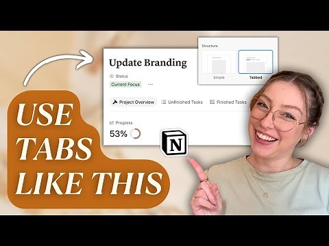 ✨ NEW Notion Tabbed Database Layouts (And the Smartest Way to Set Them Up!)