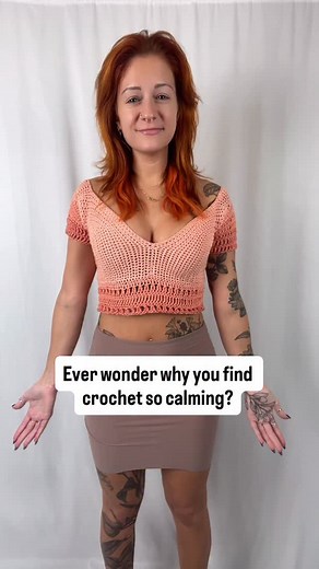 Nothing calms me quite like crocheting. Let me know if this resonates with you!💗 Featuring my Solstice dress pattern ⭐️ | Spirit Thread Crochet