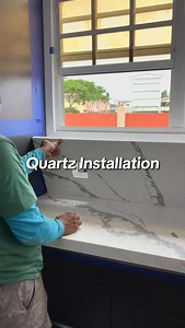 1.5K reactions · 28 shares | A peek into our team installing and finishing a quartz backsplash & Countertop. We offer two sizes in all of our Quartz Designs - 10’ x 5’ $224,995 per slab - 9’ x 26” $114,995 per slab #FloorIt #quartzinstallation #team #interiordesign #kitchencountertop #kitchengoals #quartz #quartzcountertops #kitchensofinsta #guyana | Floor It Guyana | Facebook