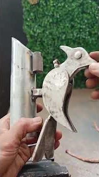 Make a diy door knocker. #DIY #welding #metalwork