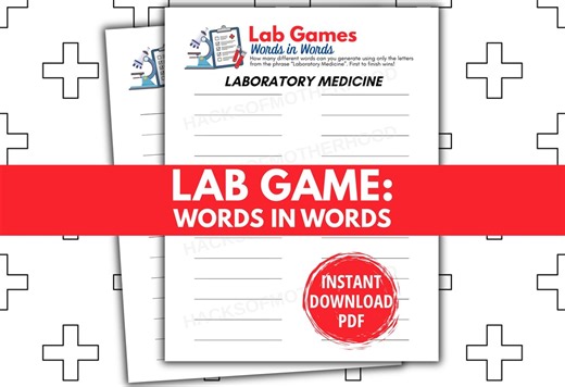 Lab Week Games Printable Lab Games Words in Words Lab Week Activity Medical Laboratory Professionals Week Lab Tech Medical Lab - Etsy