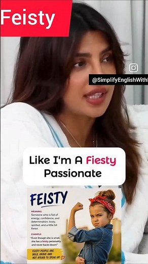 Feisty Meaning in English | Speak Confidently 🔥#shorts #vocabulary #fypシ゚viral