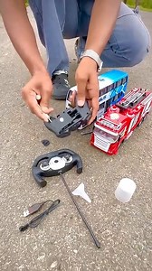 Remote control fire brigade vs bus 🚌 | Ruhul Reels