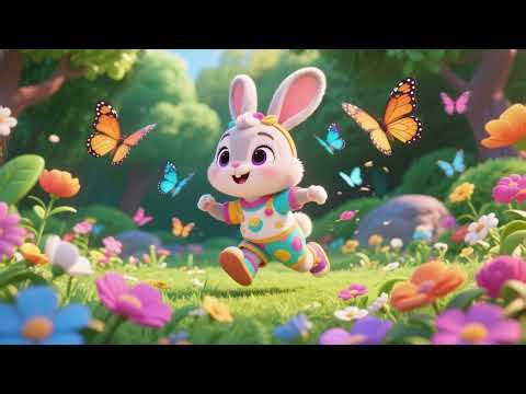 Baby Bunny’s Butterfly Chase | Cute Springtime Nursery Rhyme for Kids