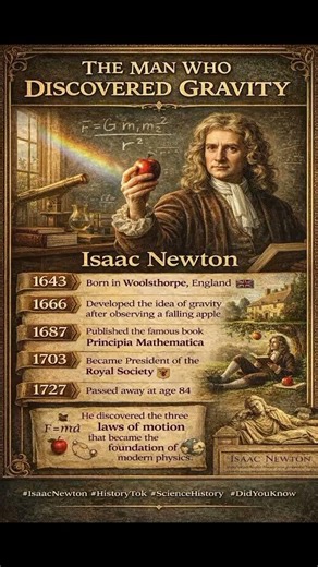 Isaac Newton – The Man Who Discovered Gravity | The Genius Who Changed Physics
