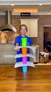 43K views · 649 reactions | Cup stack challenge! 磻 #FamilyFun #familygamenight #competition #cupstackchallenge | Klem Family | Facebook
