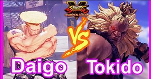 Daigo and Tokido take on one another in a FT10 online set with their mains in Street Fighter 5: Champion Edition