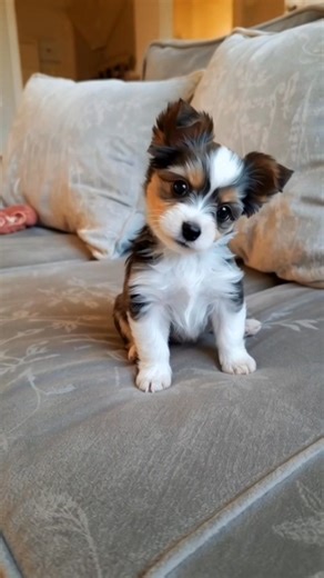 So Adorable Parti Yorkie Puppy 😍❤️😍 #yorkielove #yorkie #yorkshireterrier #yorkiepuppy #yorkieoftheday #viral # | I Love Yorkshire Terrier