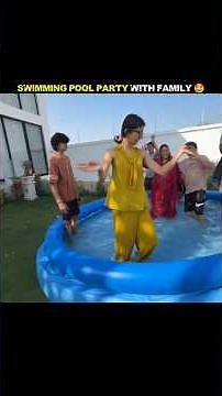 SWIMMING POOL PARTY WITH FAMILY 🤩 #dailyvlog #souravjoshivlogs #vlog #minivlog