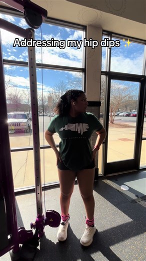 Cable Hip Abductions are actually goated and they will become a regular in my routine! I’ve almost maxed out the hip abduction machine anyways at 195lbs 🤭 this is much more hip dip focused though, j can feel it exactly in that area. I am new to these if my form is bad please be nice 😭 I’m open to criticism as long as it’s not harsh LOL #fyp #gymgirl #hipdipsworkout #planetfitness #hipdips