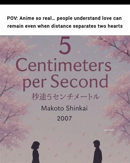 “Distance Can Separate Us… But Not Our Love 💔 | 5 Centimeters Per Second Edit”