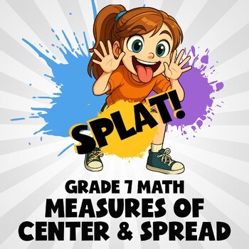 Measures of Center & Spread SPLAT! Math Game - No Prep Grade 7 Review
