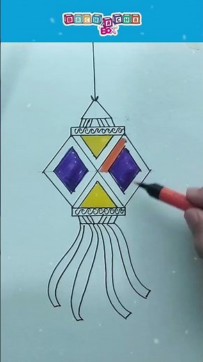 Easy Kandil / Lantern Drawing I Easy Drawing Tutorial