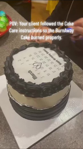 Cake Care Instructions: BurnAway Cake Tutorial