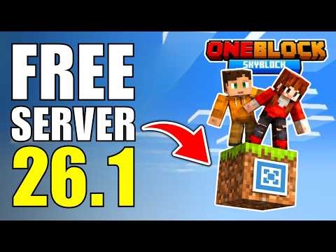 How To Make OneBlock SkyBlock Aternos Free Server on Minecraft 26.1