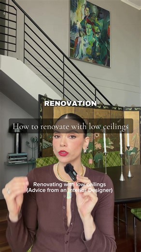 How to Renovate with low ceilings. These are my 4 top recommendations if you’re working with ceilings lower than you’d like in your home renovation. Image sources 1. Ellison Studios 2. Pinterest, unknown 3. Lisa Buxton Interiors 4. Jessica Alice Design 5. By Cerny 6. Sebastian Zuchowicki 7. SJB 8. Christian Farscaro 9. My Living Room 10. Studio Brie 11. Tim Veresnovsky 12. Bee Inspired Interiors #homerenovationtips #howtorenovate #renovationmentor #ceilingdesign