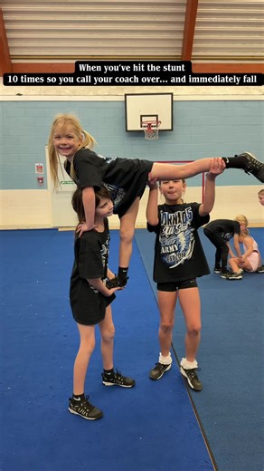 Mini Cheerleader Stunts: Coach's Watchful Eye