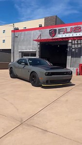 This 2018 Dodge Challenger Demon with only 361 original miles is finished in Destroyer Gray and an eye-catching Demonic Red interior Chassis number 1342 out of only 3,300 total Demons produced, this vehicle is part of an exclusive club. #hellcat #dodge #demon #dodgedemon #dodgechallenger dodge charger, dodge hellcat, v8, supercharged, fusion motor company | Fusion Motor Company