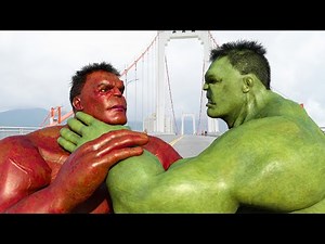 The Avengers - Hulk vs Red Hulk Fight Scene (2024) | Transformers Dark of The Moon [4K]