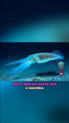 A lula fantasma que acende e desaparece filmagem de uma criatura bioluminescente possivelmente desc