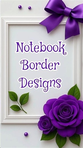 4 Simple Drawing Border Design for Project Front Page ✨Beautiful Drawing Ideas for Title Page Design