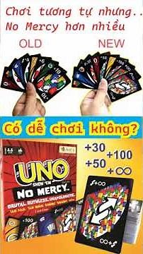 uno no mercy không thương xót +100 + vô cực chơi như thế nào