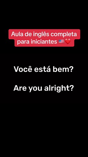 Aula de inglês completa para iniciantes 🇺🇸❤️ #aprenderinglês #inglesnotiktok #inglesonline #aprenderingles #auladeingles